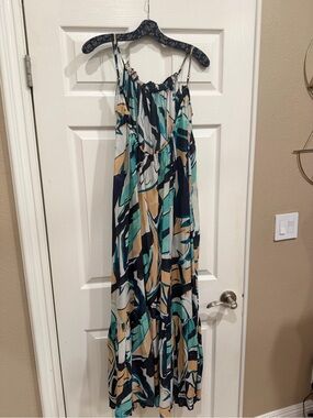 Anthropologie low back floral maxi NEW
